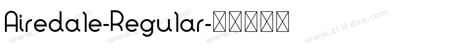 Airedale-Regular字体转换