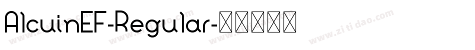 AlcuinEF-Regular字体转换
