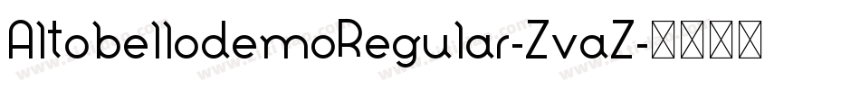 AltobellodemoRegular-ZvaZ字体转换