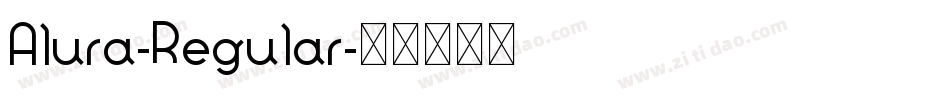Alura-Regular字体转换