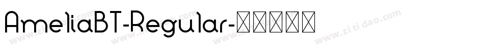 AmeliaBT-Regular字体转换