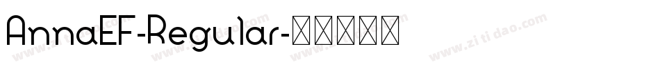 AnnaEF-Regular字体转换