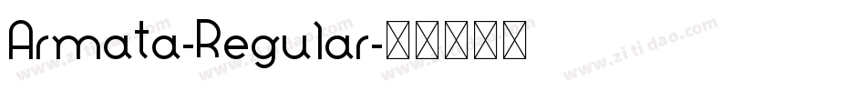 Armata-Regular字体转换