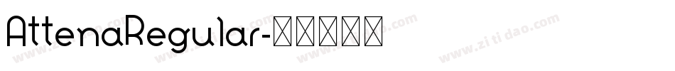 AttenaRegular字体转换