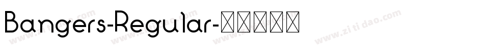Bangers-Regular字体转换