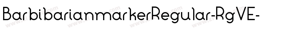 BarbibarianmarkerRegular-RgVE字体转换