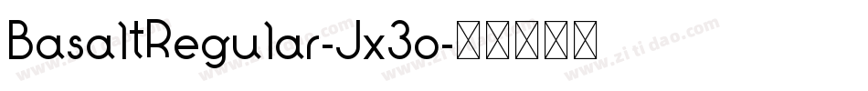 BasaltRegular-Jx3o字体转换