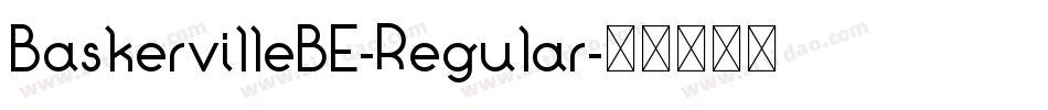 BaskervilleBE-Regular字体转换