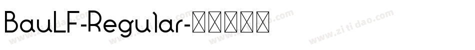 BauLF-Regular字体转换