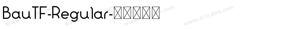 BauTF-Regular字体转换