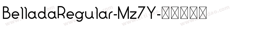 BelladaRegular-Mz7Y字体转换