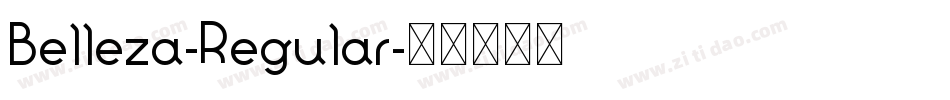 Belleza-Regular字体转换
