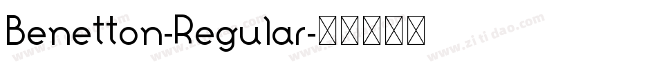 Benetton-Regular字体转换