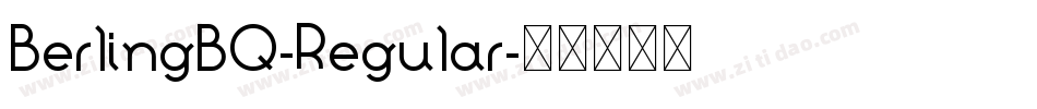 BerlingBQ-Regular字体转换