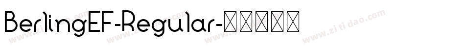 BerlingEF-Regular字体转换