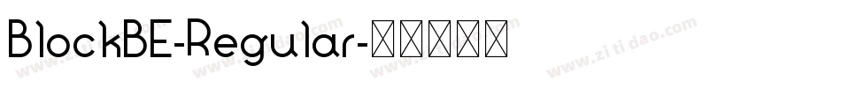 BlockBE-Regular字体转换