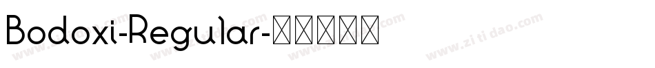 Bodoxi-Regular字体转换