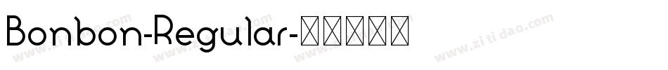 Bonbon-Regular字体转换