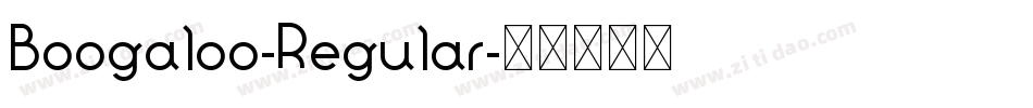 Boogaloo-Regular字体转换