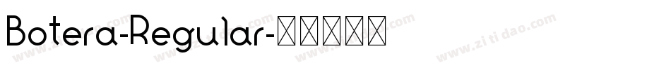 Botera-Regular字体转换