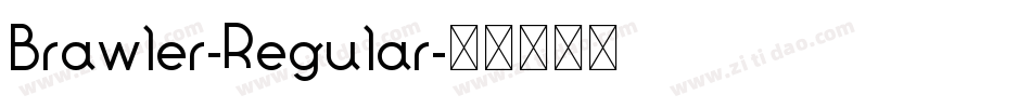 Brawler-Regular字体转换