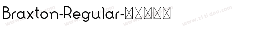 Braxton-Regular字体转换