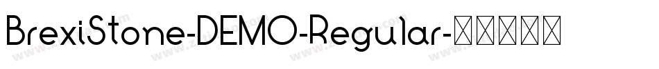 BrexiStone-DEMO-Regular字体转换