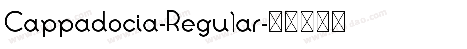 Cappadocia-Regular字体转换 Cappadocia-Regular字体转换