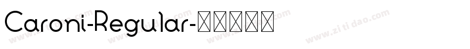 Caroni-Regular字体转换