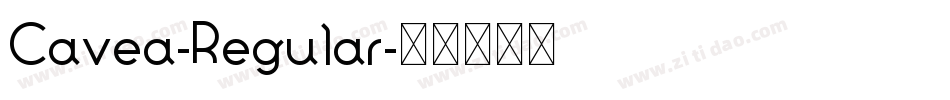 Cavea-Regular字体转换