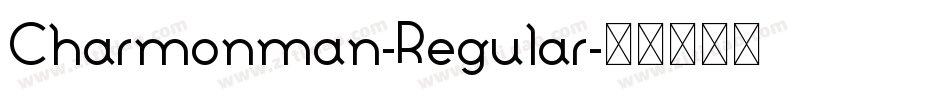 Charmonman-Regular字体转换 Charmonman-Regular字体转换