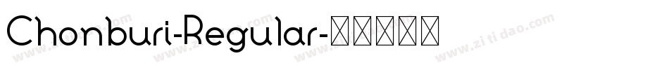 Chonburi-Regular字体转换