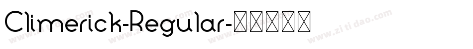 Climerick-Regular字体转换
