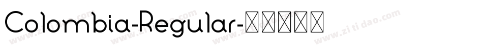 Colombia-Regular字体转换