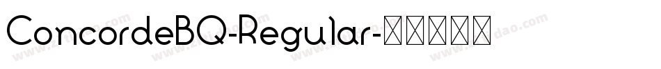 ConcordeBQ-Regular字体转换