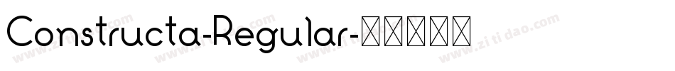 Constructa-Regular字体转换