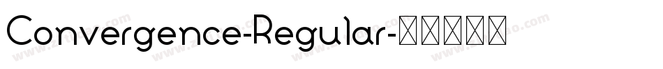 Convergence-Regular字体转换 Convergence-Regular字体转换