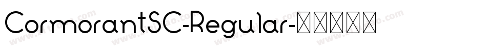 CormorantSC-Regular字体转换