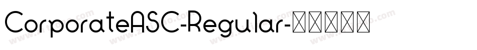 CorporateASC-Regular字体转换