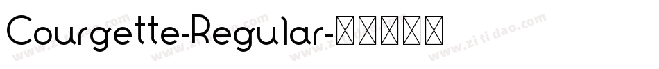 Courgette-Regular字体转换