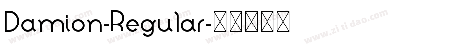 Damion-Regular字体转换 Damion-Regular字体转换