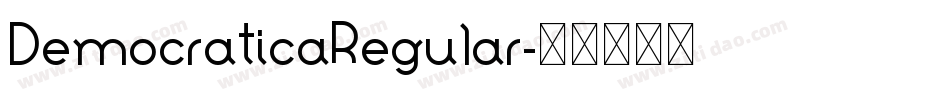 DemocraticaRegular字体转换