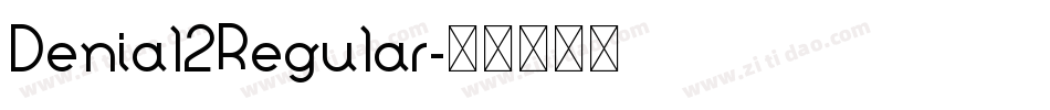 Denial2Regular字体转换