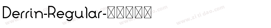 Derrin-Regular字体转换