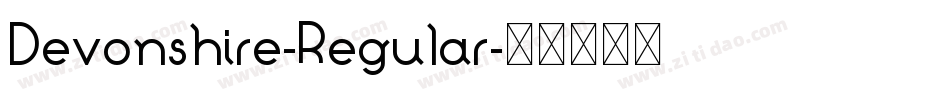 Devonshire-Regular字体转换 Devonshire-Regular字体转换