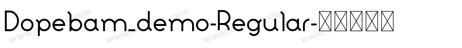 Dopebam_demo-Regular字体转换