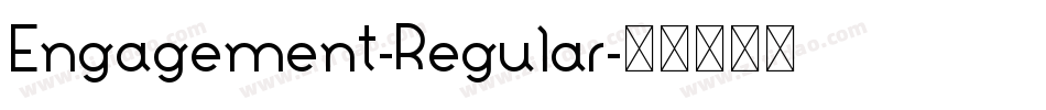 Engagement-Regular字体转换