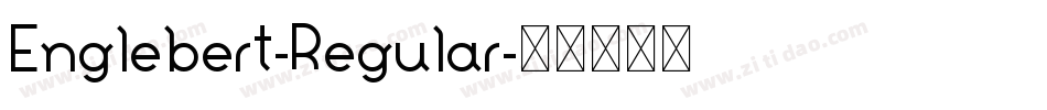 Englebert-Regular字体转换