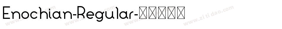 Enochian-Regular字体转换