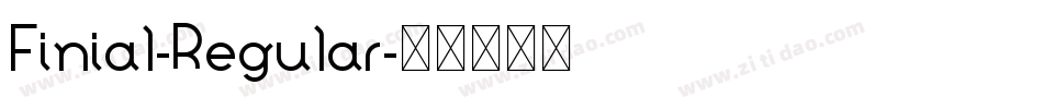 Finial-Regular字体转换 Finial-Regular字体转换